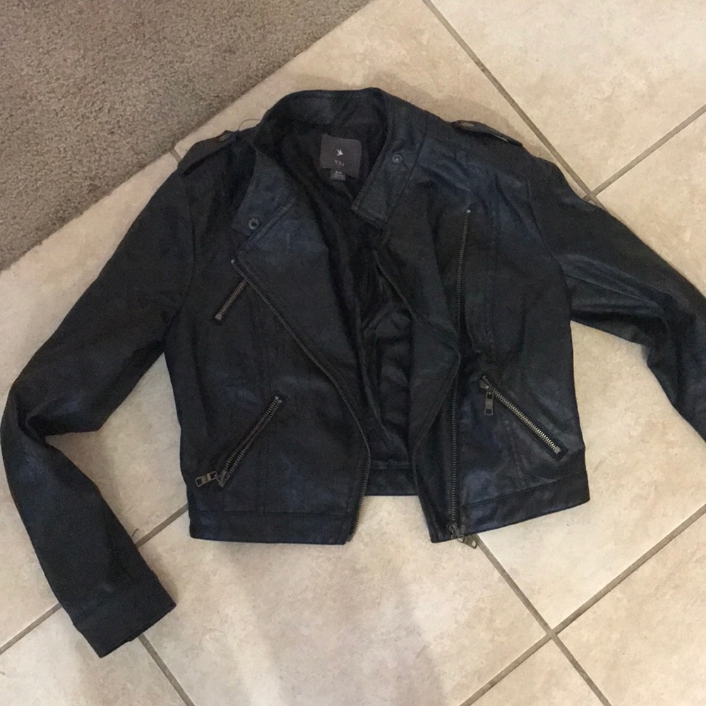 Faux leather jacket